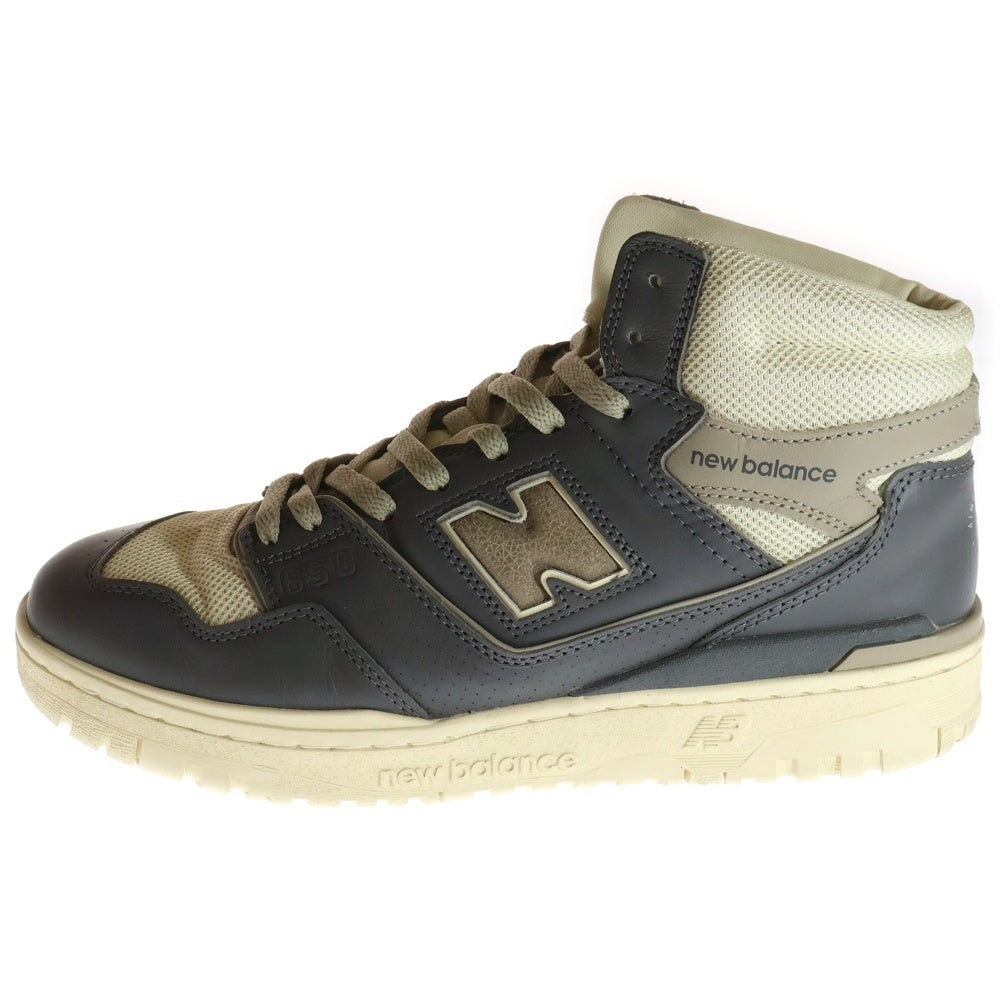 New Balance(ニューバランス) ×Aimé Leon Dore BB650RO1 エメレオンドレ レザー ハイカットスニーカー ネイビー/ホワイト US11/29cm