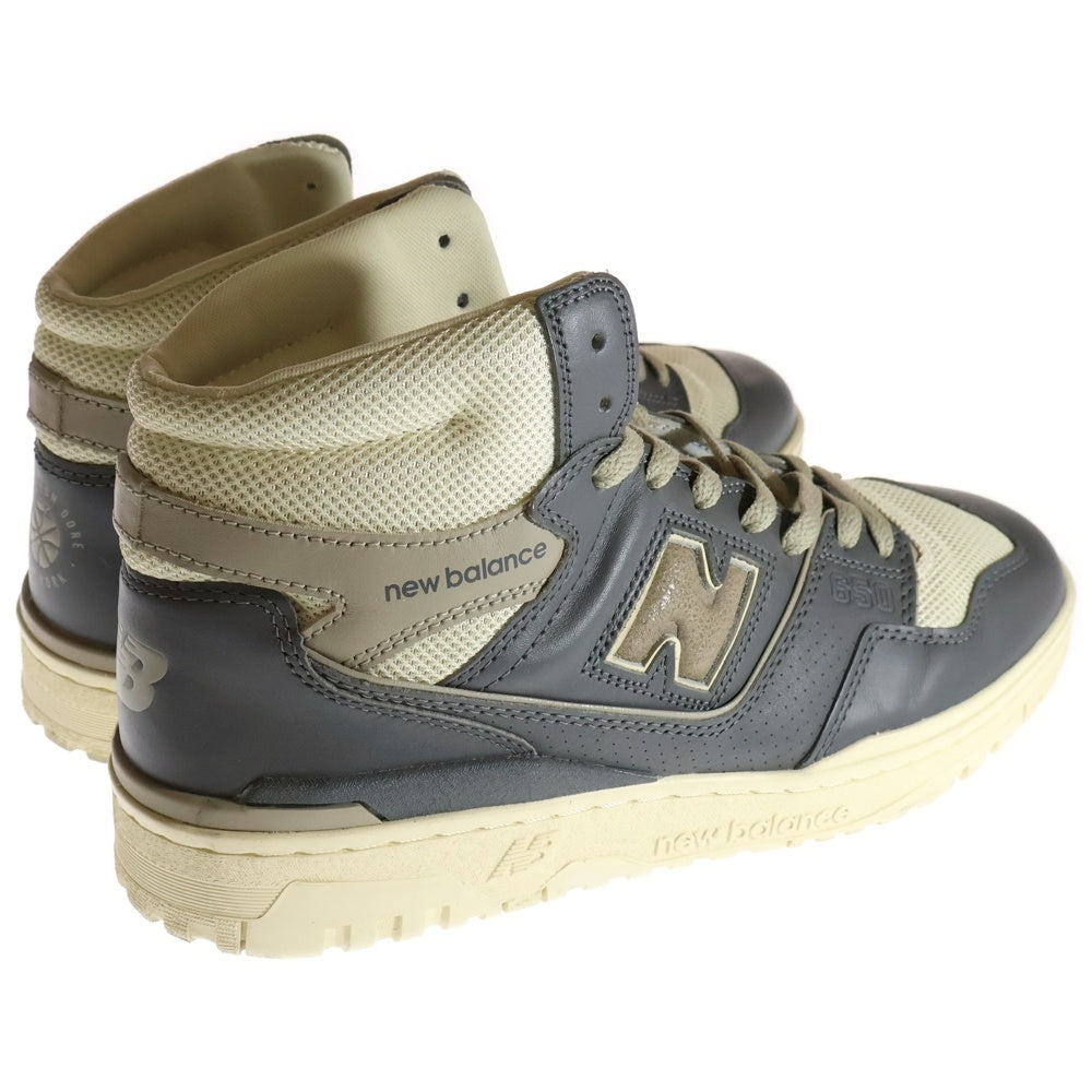 New Balance(ニューバランス) ×Aimé Leon Dore BB650RO1 エメレオンドレ レザー ハイカットスニーカー ネイビー/ホワイト US11/29cm