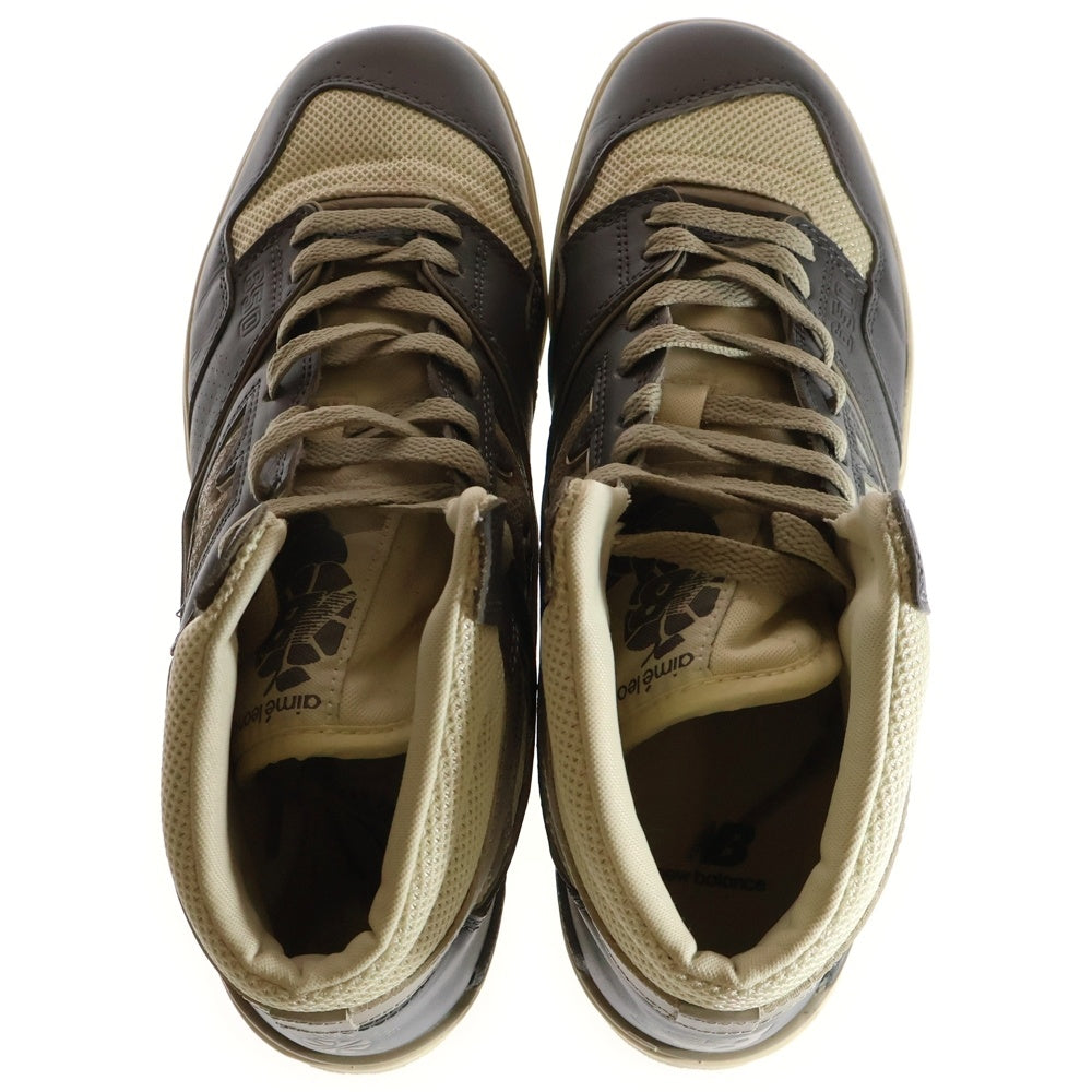 New Balance(ニューバランス) ×Aimé Leon Dore BB650RO1 エメレオンドレ レザー ハイカットスニーカー ネイビー/ホワイト US11/29cm
