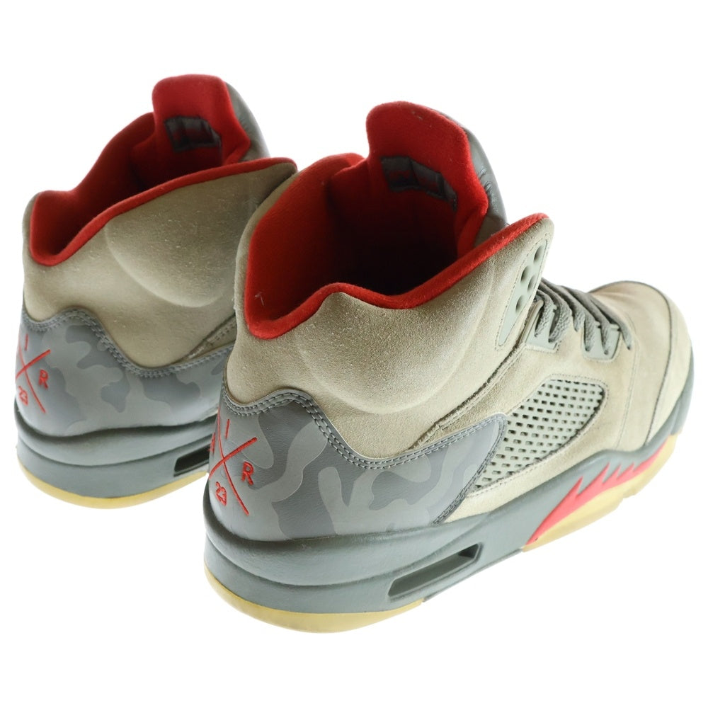 NIKE(ナイキ) AIR JORDAN 5 RETRO P51 エアジョーダン5 レトロ カモ柄 ハイカットスニーカー カーキ US11/29cm 136027-051
