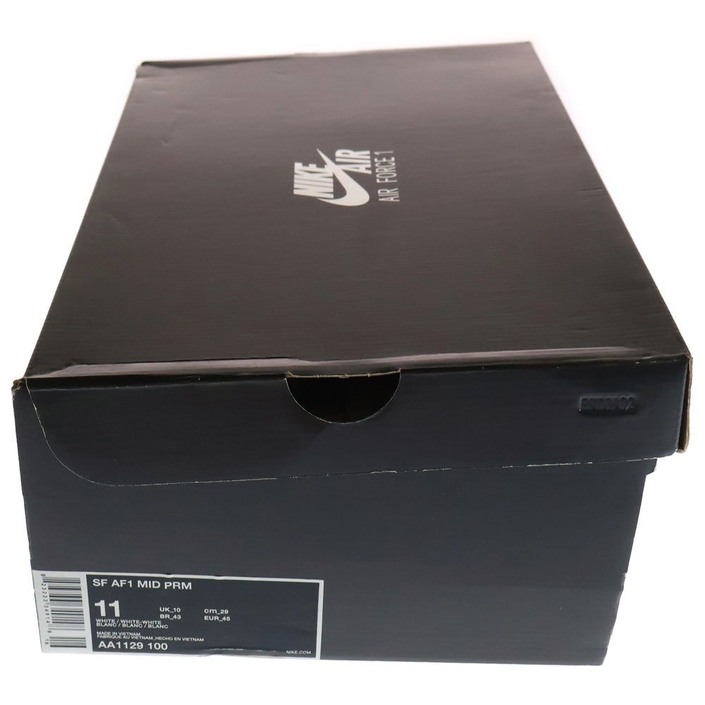 NIKE(ナイキ) SF AIR FORCE 1 MID エアフォース1 カモ柄 ミッドカットスニーカー ホワイト US11/29cm AA1129-100
