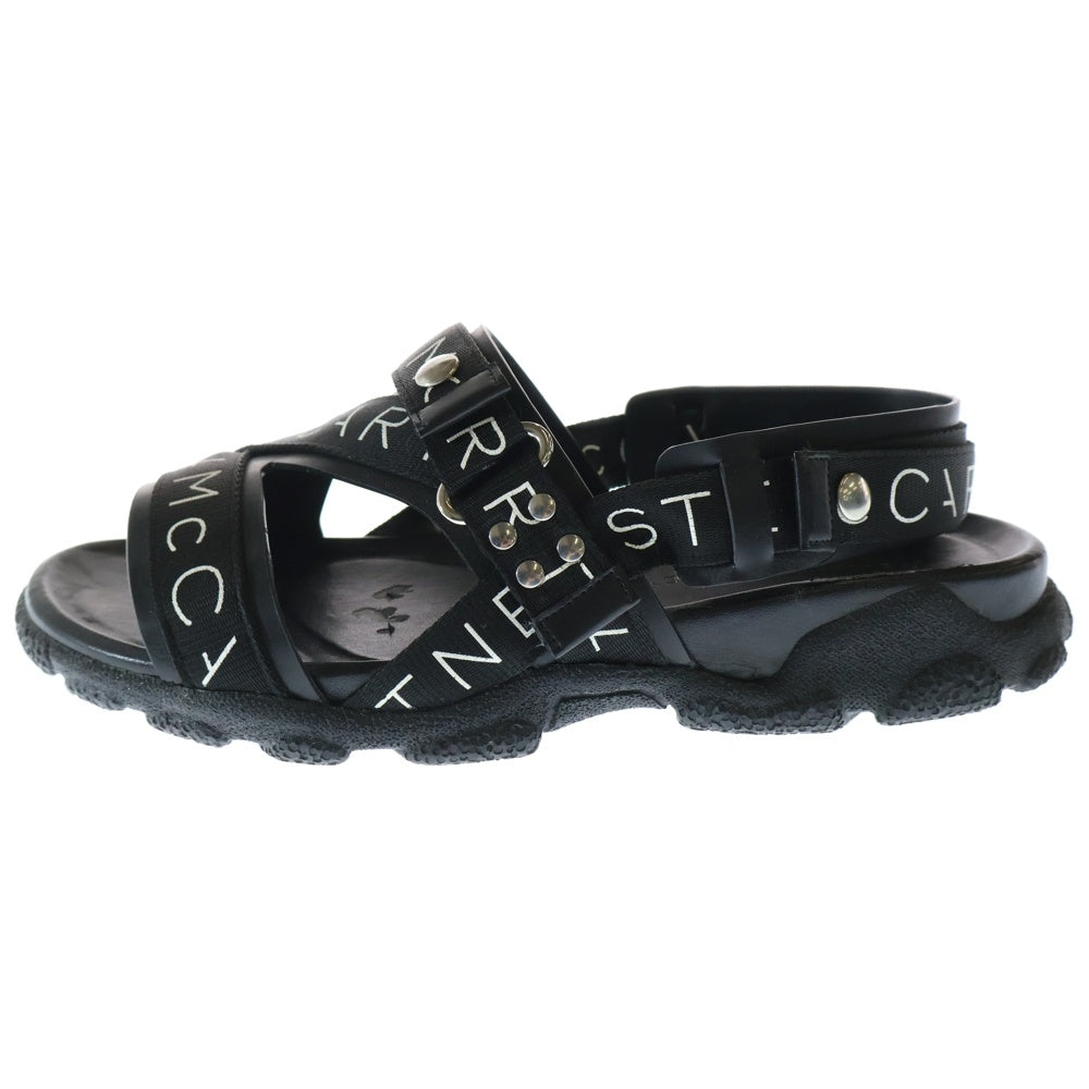 STELLA McCARTNEY(ステラマッカートニー) 19SS ロゴテープ スポーツサンダル ブラック 507838