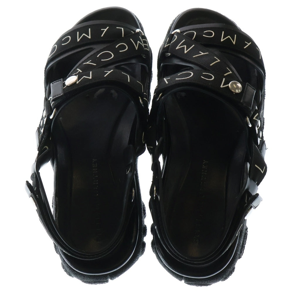 STELLA McCARTNEY(ステラマッカートニー) 19SS ロゴテープ スポーツサンダル ブラック 507838