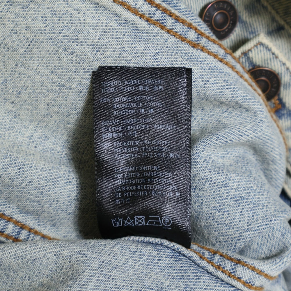 BALENCIAGA(バレンシアガ) Back Logo Crush Denim Jacket バックロゴ クラッシュ デニム トラッカー ジャケット インディゴ 557351