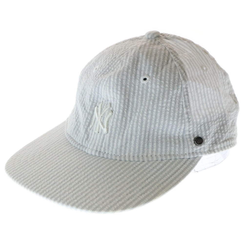 KITH(キス) ×NEW ERA ニューエラ ニューヨークヤンキース ストライプ キャップ 帽子 グレー