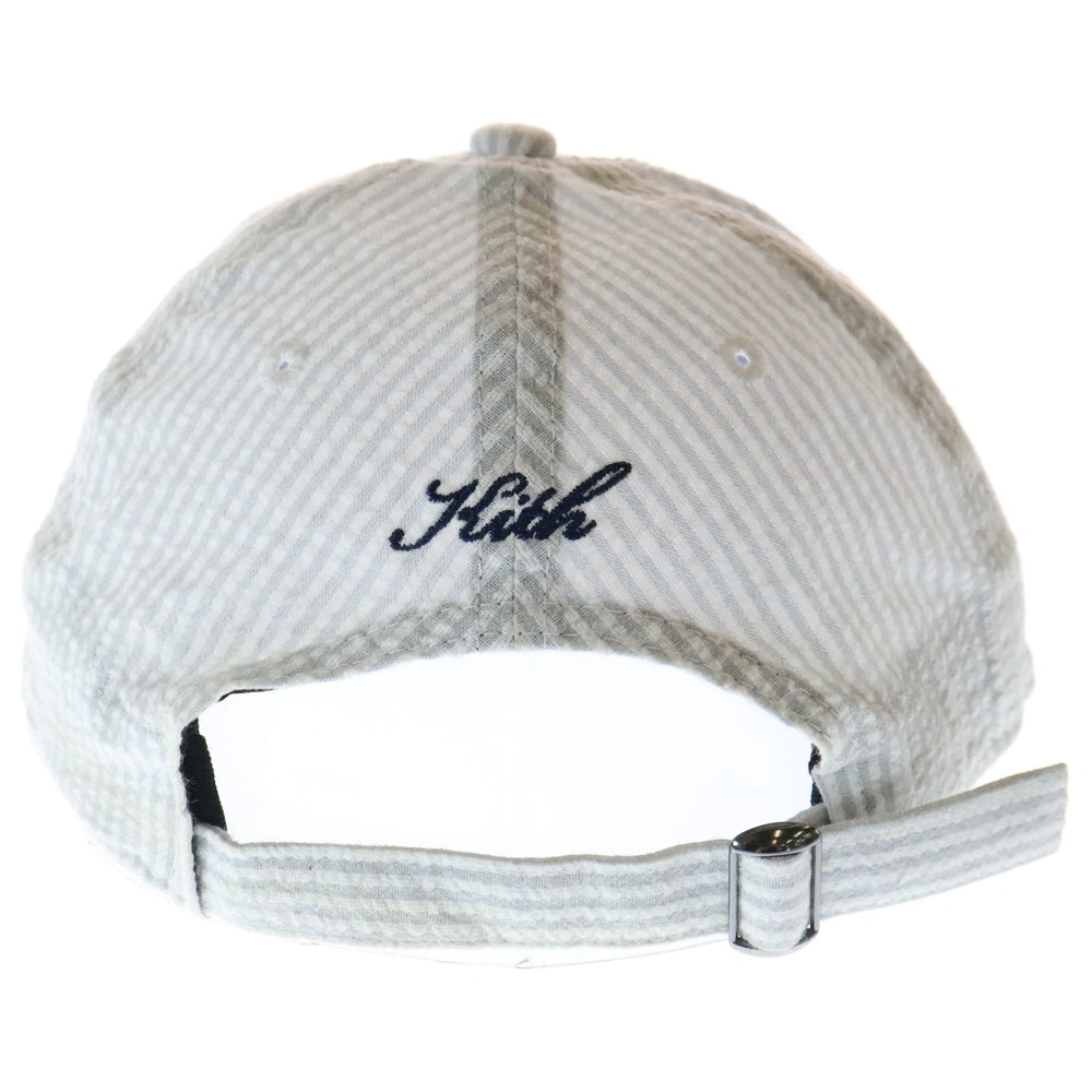 KITH(キス) ×NEW ERA ニューエラ ニューヨークヤンキース ストライプ キャップ 帽子 グレー