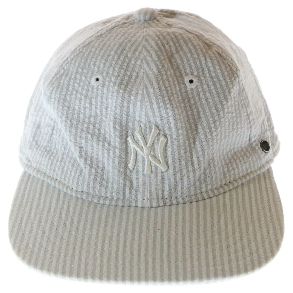 KITH(キス) ×NEW ERA ニューエラ ニューヨークヤンキース ストライプ キャップ 帽子 グレー