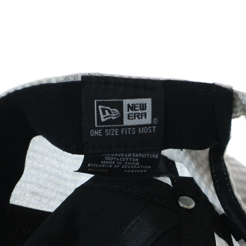 KITH(キス) ×NEW ERA ニューエラ ニューヨークヤンキース ストライプ キャップ 帽子 グレー