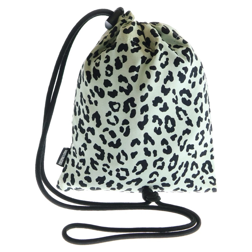 WACKO MARIA(ワコマリア) 21AW ×PORTER SHOULDER POUCH ポーター レオパード ポーチ 巾着 グレー
