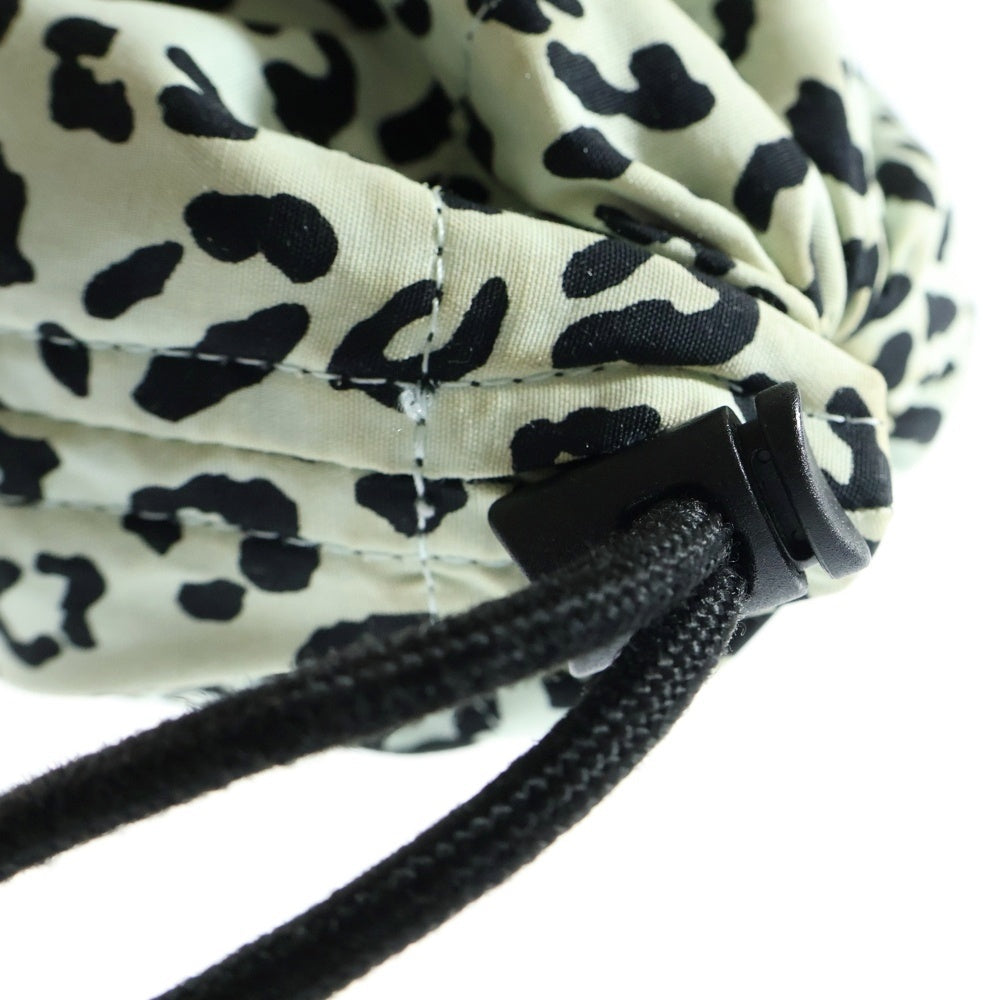 WACKO MARIA(ワコマリア) 21AW ×PORTER SHOULDER POUCH ポーター レオパード ポーチ 巾着 グレー