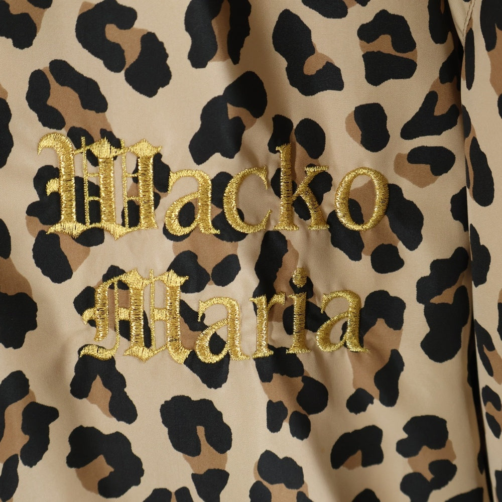 WACKO MARIA(ワコマリア) LEOPARD TRACK JACKET レオパード ジップアップ トラックジャケット ベージュ