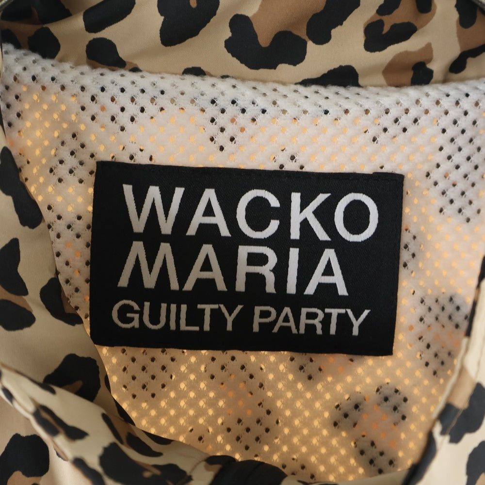 WACKO MARIA(ワコマリア) LEOPARD TRACK JACKET レオパード ジップアップ トラックジャケット ベージュ