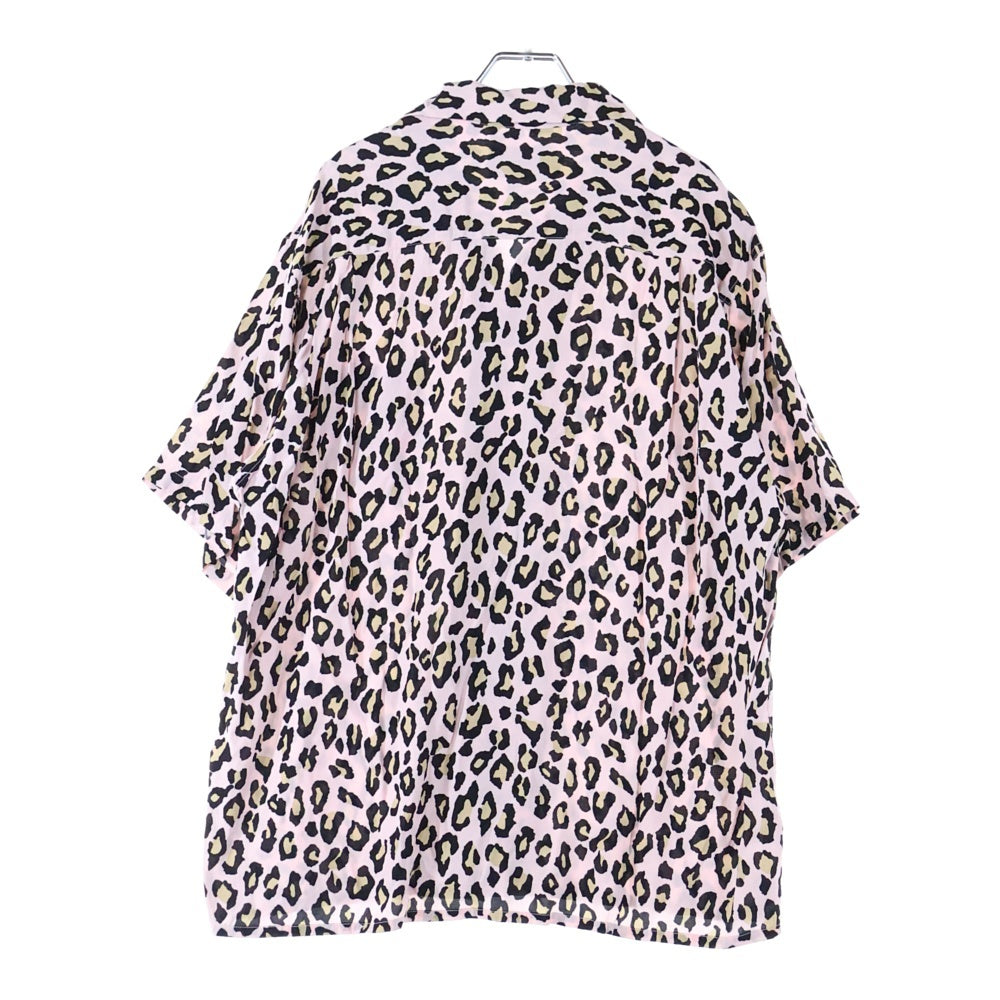 WACKO MARIA(ワコマリア) LEOPARD HAWAIIAN SHIRT レオパード ハワイアン レーヨン 半袖シャツ ピンク
