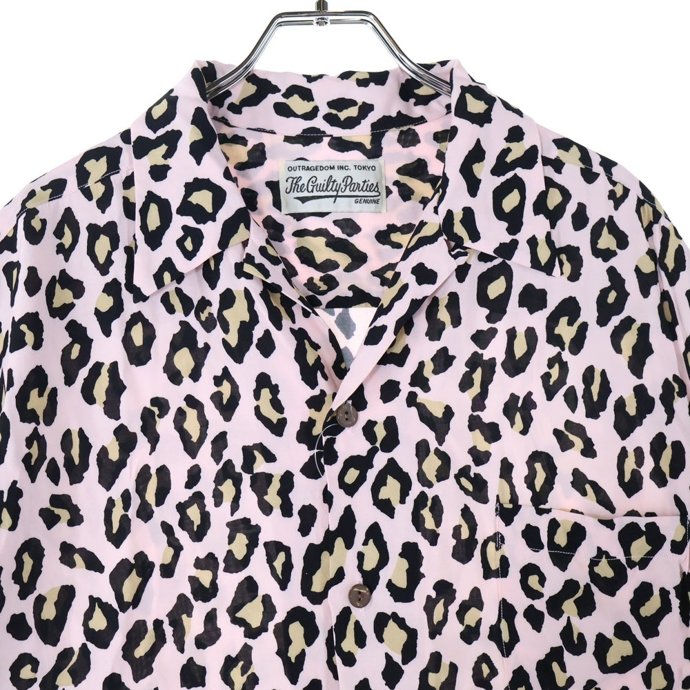 WACKO MARIA(ワコマリア) LEOPARD HAWAIIAN SHIRT レオパード ハワイアン レーヨン 半袖シャツ ピンク