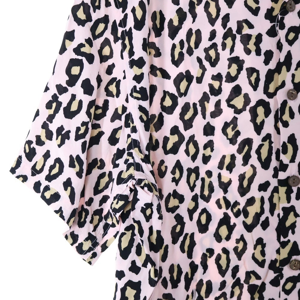 WACKO MARIA(ワコマリア) LEOPARD HAWAIIAN SHIRT レオパード ハワイアン レーヨン 半袖シャツ ピンク