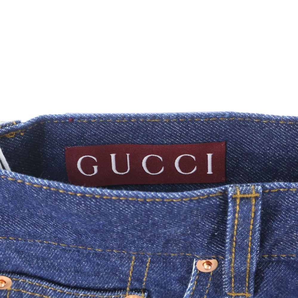 GUCCI(グッチ) 24SS ストレート デニムパンツ インディゴ 792168 XDCYY レディース