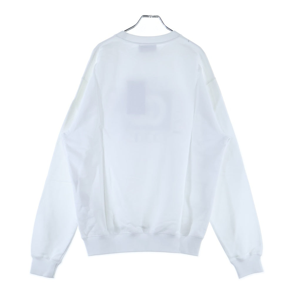 GUCCI(グッチ) GGロゴプリント クルーネック スウェット トレーナー ホワイト 784413 XJGMB