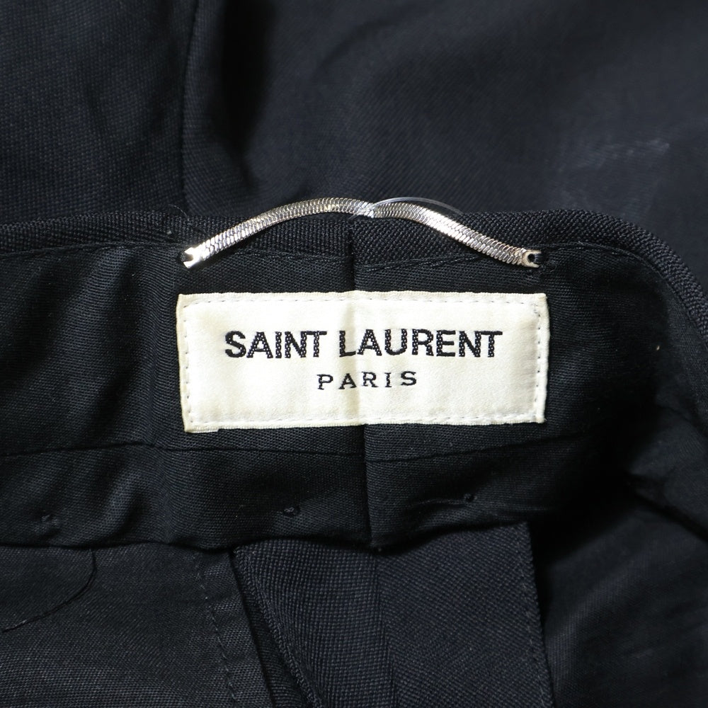 SAINT LAURENT PARIS(サンローランパリ) 22AW スモーキング スラックス ロングパンツ ブラック 607849 Y512W