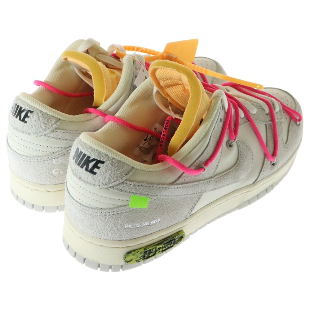 NIKE(ナイキ) ×OFF-WHITE DUNK LOW オフホワイト ダンク ローカットスニーカー グレー US12/30cm DJ0950-117