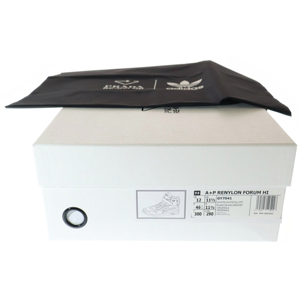 adidas(アディダス) ×PRADA Re-Nylon FORUM HIGH プラダ リナイロン フォーラム ハイカットスニーカー ホワイト US12/30cm GY7041