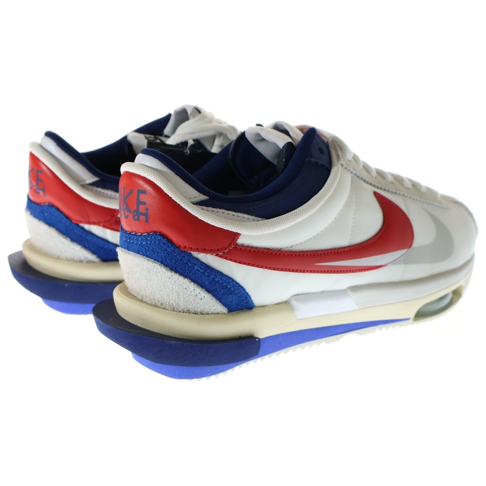 NIKE(ナイキ) ×sacai ZOOM CORTEZ WHITE AND UNIVERSITY RED サカイ ズーム コルテッツ ホワイト アンド ユニバーシティレッド ローカットスニーカー US12/30cm DQ0581-100
