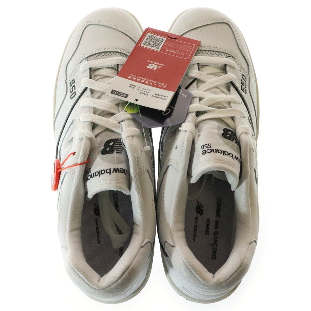 New Balance(ニューバランス) ×COMME des GARCONS HOMME BB550CDG コムデギャルソンオム レザー ローカットスニーカー ホワイト US11/29cm