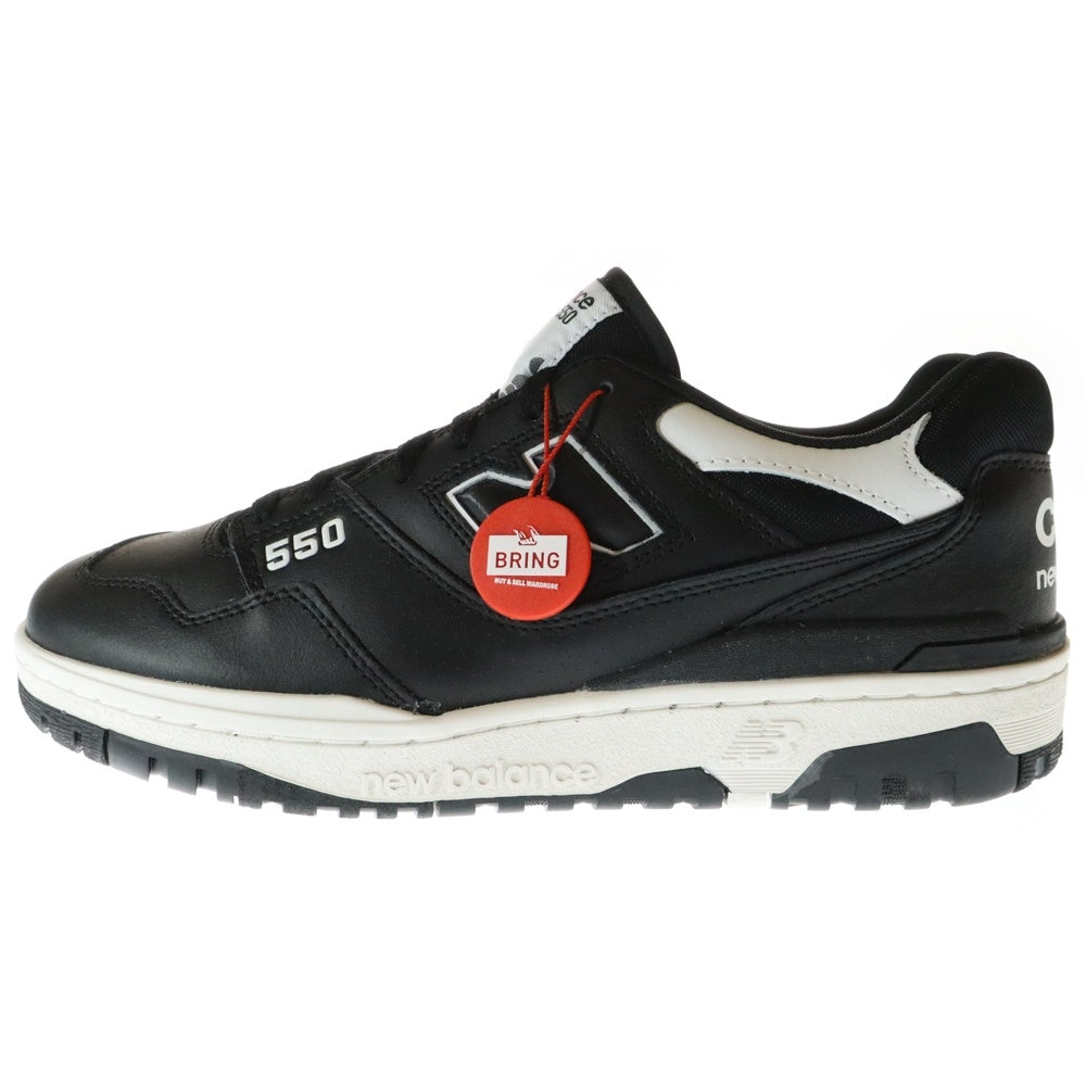 New Balance(ニューバランス) ×COMME des GARCONS HOMME BB550CDH コムデギャルソンオム レザー ローカットスニーカー ブラック US11/29cm