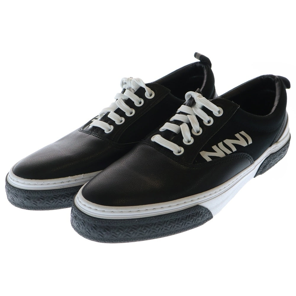 NUMBER (N)INE(ナンバーナイン) ×SLACK レザー ローカットシューズ ブラック US9.5/27.5cm