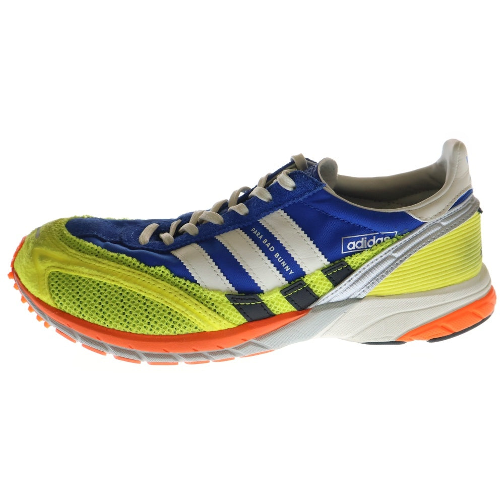 adidas(アディダス) ×BAD BUNY ADIZERO SL72 バッドバニー アディゼロ ローカットスニーカー ブルー/イエロー US8/26cm JQ8757