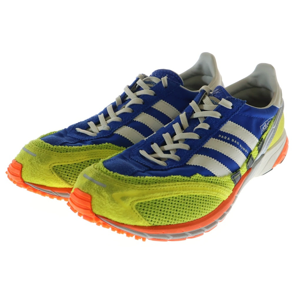 adidas(アディダス) ×BAD BUNY ADIZERO SL72 バッドバニー アディゼロ ローカットスニーカー ブルー/イエロー US8/26cm JQ8757