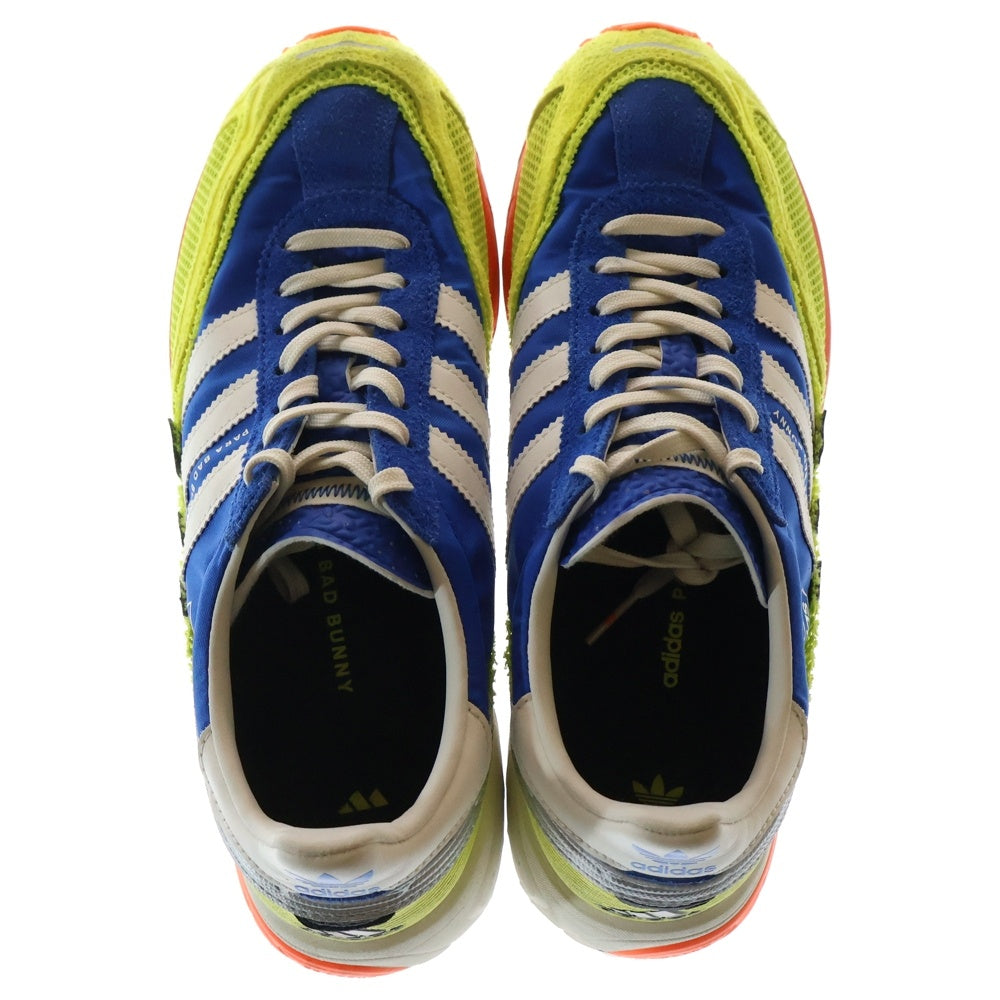 adidas(アディダス) ×BAD BUNY ADIZERO SL72 バッドバニー アディゼロ ローカットスニーカー ブルー/イエロー US8/26cm JQ8757