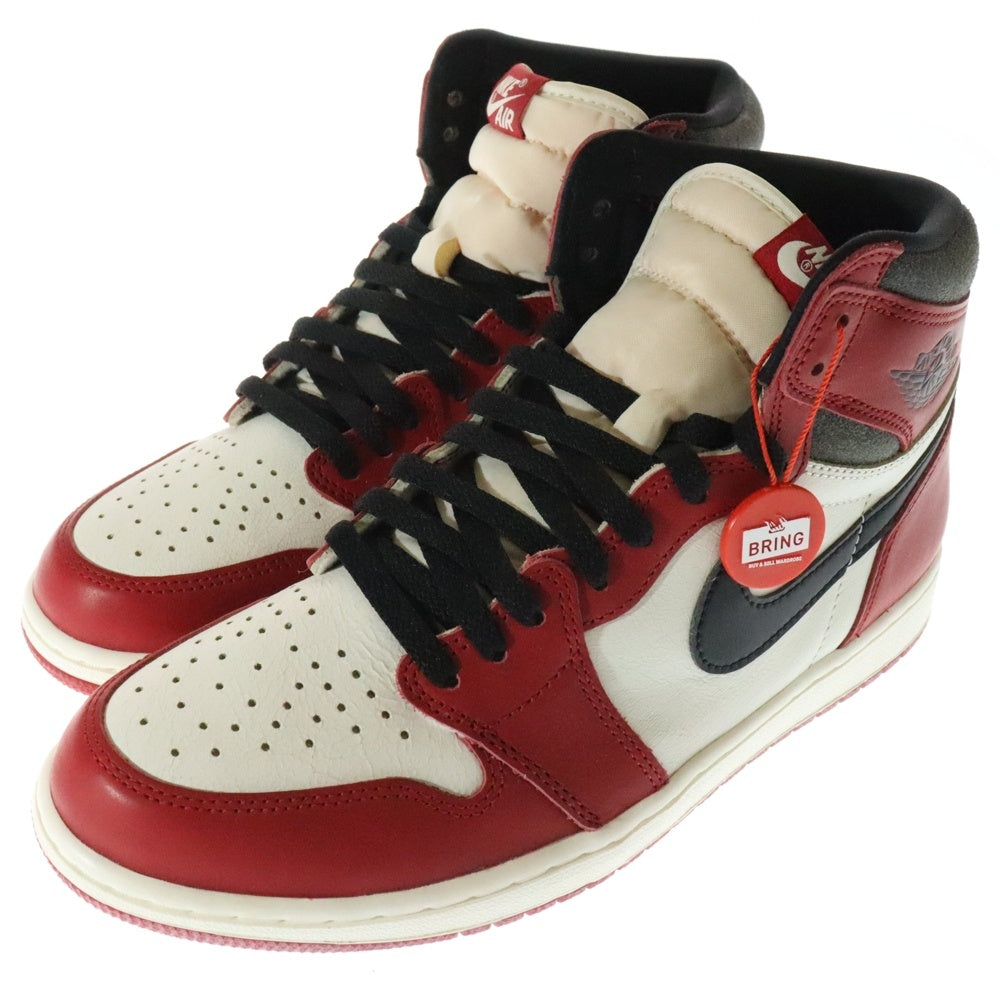 NIKE(ナイキ) AIR JORDAN 1 LOST&FOUND エアジョーダン1 ロスト&ファウンド シカゴ ハイカットスニーカー ホワイト/レッド US10.5/28.5cm DZ5485-612