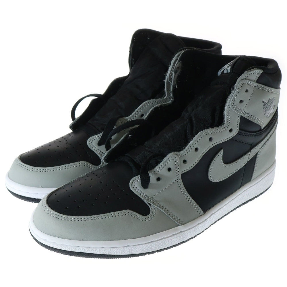 NIKE(ナイキ) AIR JORDAN 1 HIGH OG SHADOW 2.0 エアジョーダン1 シャドー2.0 ハイカットスニーカー ブラック/グレー US11/29cm 555088-035