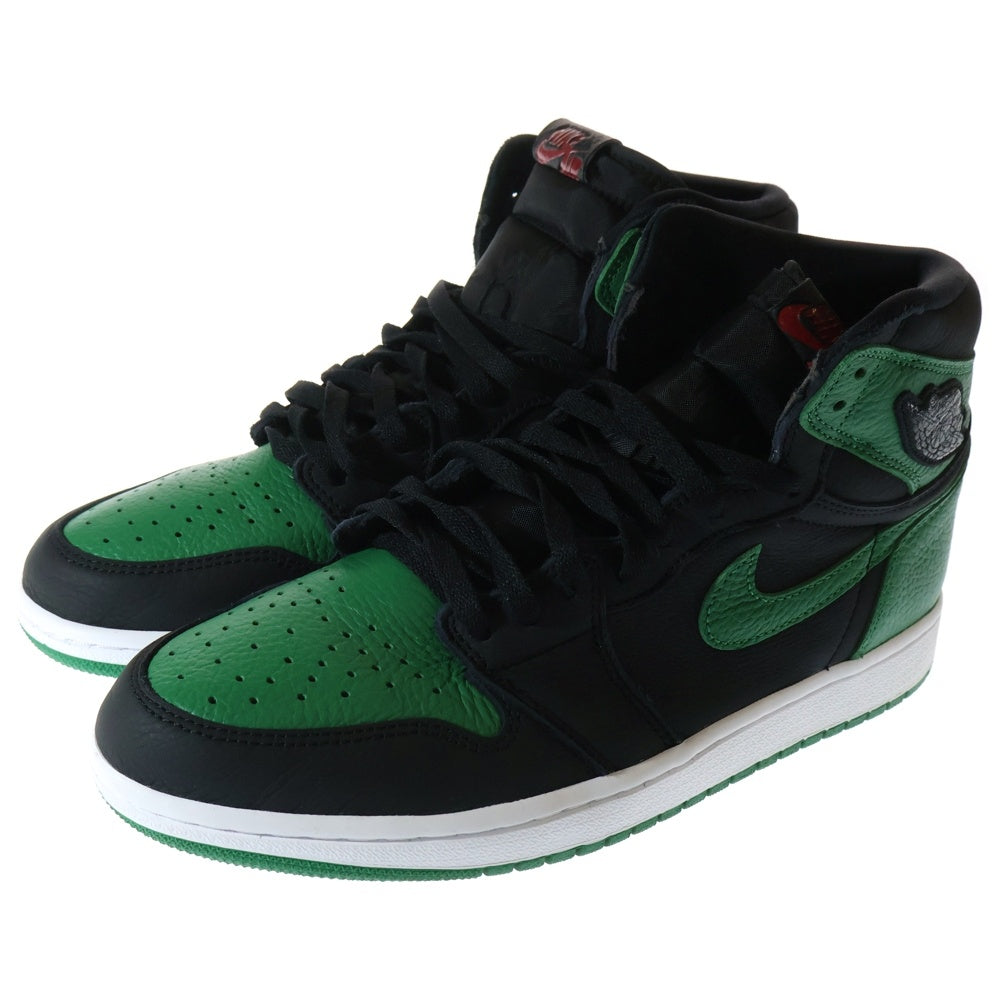 NIKE(ナイキ) AIR JORDAN 1 RETRO HIGH OG PINE GREEN エアジョーダン1 レトロ パイングリーン ハイカットスニーカー ブラック/グリーン US11/29cm 555088-030