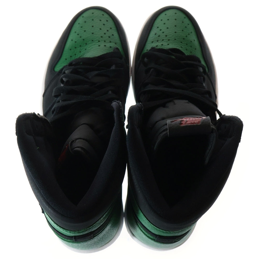 NIKE(ナイキ) AIR JORDAN 1 RETRO HIGH OG PINE GREEN エアジョーダン1 レトロ パイングリーン ハイカットスニーカー ブラック/グリーン US11/29cm 555088-030