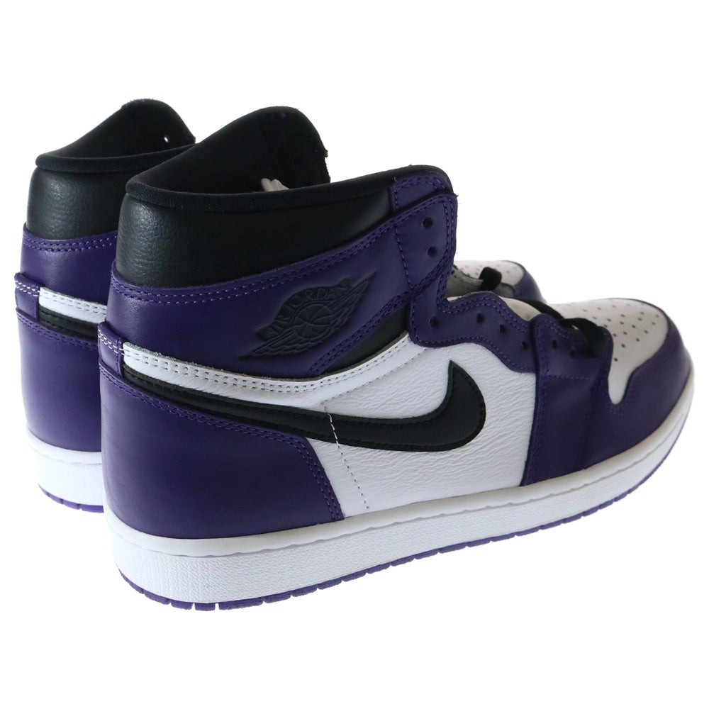 NIKE(ナイキ) AIR JORDAN 1 RETRO HIGH OG COURT PURPLE エアジョーダン1 コートパープル ハイカットスニーカー ホワイト/パープル US11/29cm 555088-500