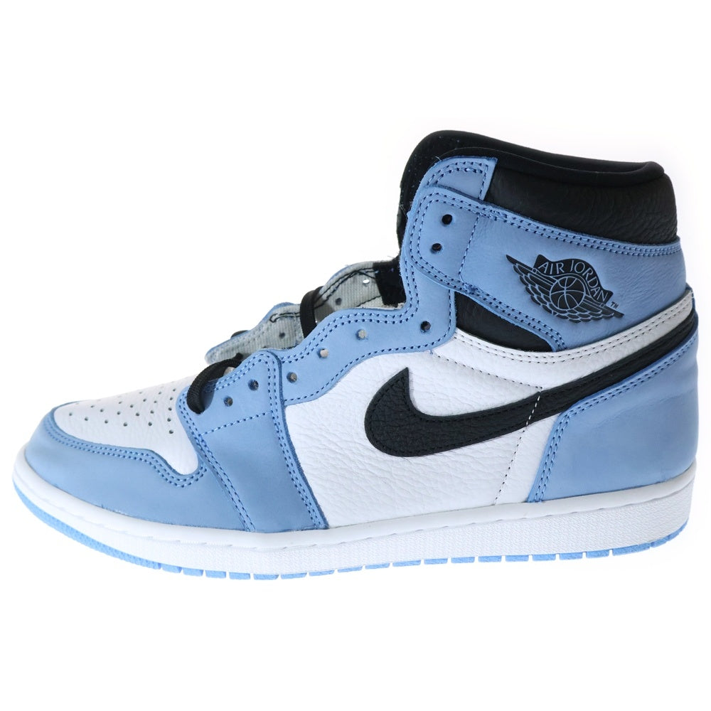 NIKE(ナイキ) AIR JORDAN1 RETRO HIGH OG エアジョーダン1 ユニバーシティブルー ハイカットスニーカー ホワイト/ブルー US11/29cm 555088-134