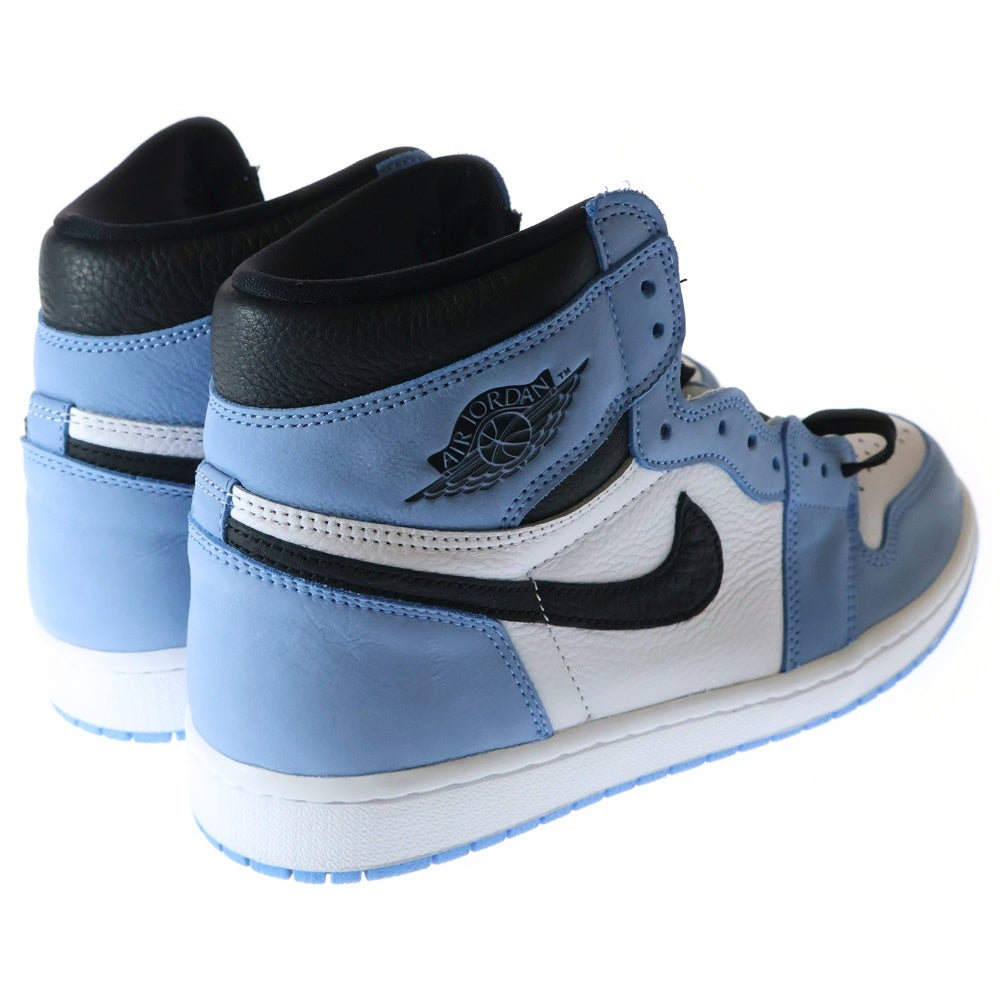 NIKE(ナイキ) AIR JORDAN1 RETRO HIGH OG エアジョーダン1 ユニバーシティブルー ハイカットスニーカー ホワイト/ブルー US11/29cm 555088-134