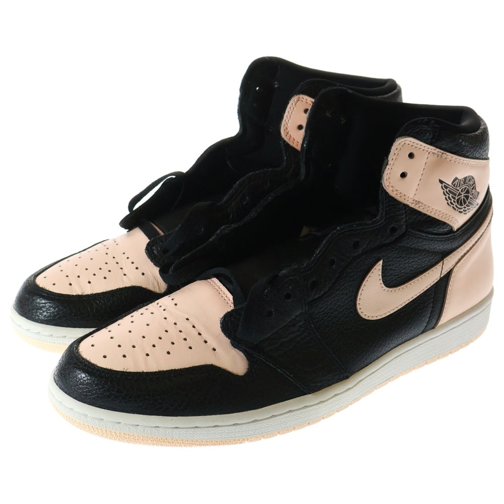 NIKE(ナイキ) AIR JORDAN 1 RETRO HIGH CRIMSON TINT エアジョーダン1 レトロ ハイカットスニーカー クリムゾンティント ブラック/ピンク US11/29cm 555088-081