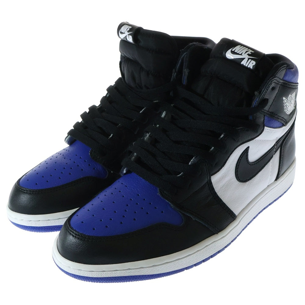NIKE(ナイキ) AIR JORDAN1 RETRO HIGH OG ROYAL TOE エアジョーダン1 レトロ ロイヤルトゥ ハイカットスニーカー ホワイト/ブルー US11/29cm 555088-041