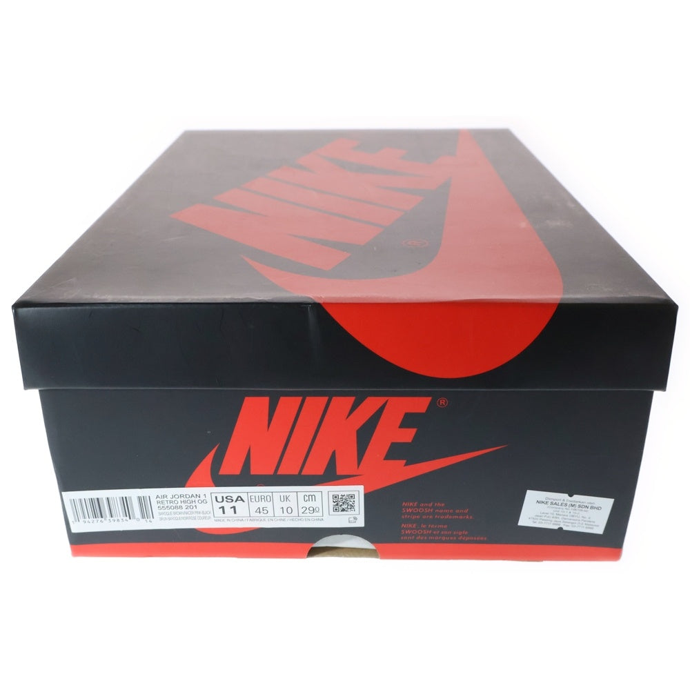 NIKE(ナイキ) AIR JORDAN 1 RETRO HIGH OG BAROQUE BROWN エアジョーダン1 レトロ ハイカットスニーカー マルチ US11/29cm 555088-201