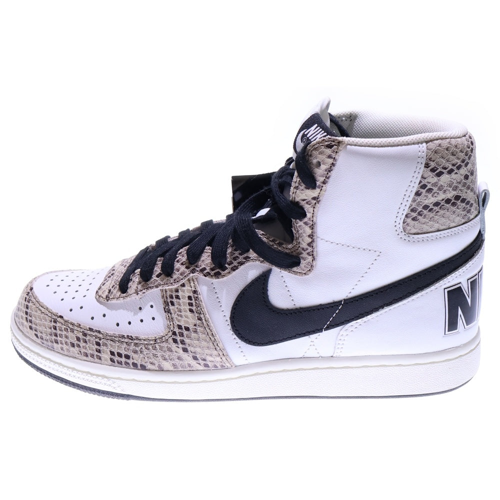 NIKE(ナイキ) TERMINATOR HIGH COCOA SNAKE ターミネーター ココアスネーク 白蛇 ハイカットスニーカー ホワイト/ベージュ US9/27cm FB1318-100