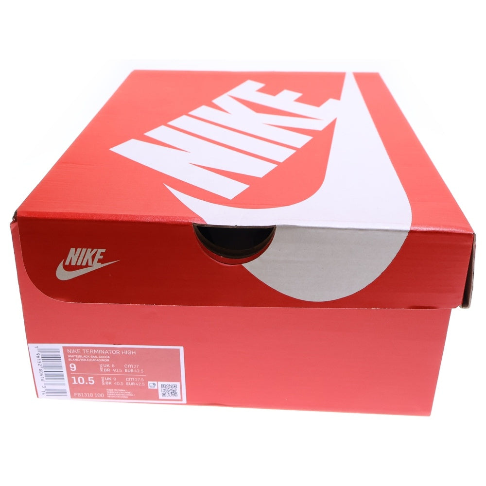 NIKE(ナイキ) TERMINATOR HIGH COCOA SNAKE ターミネーター ココアスネーク 白蛇 ハイカットスニーカー ホワイト/ベージュ US9/27cm FB1318-100