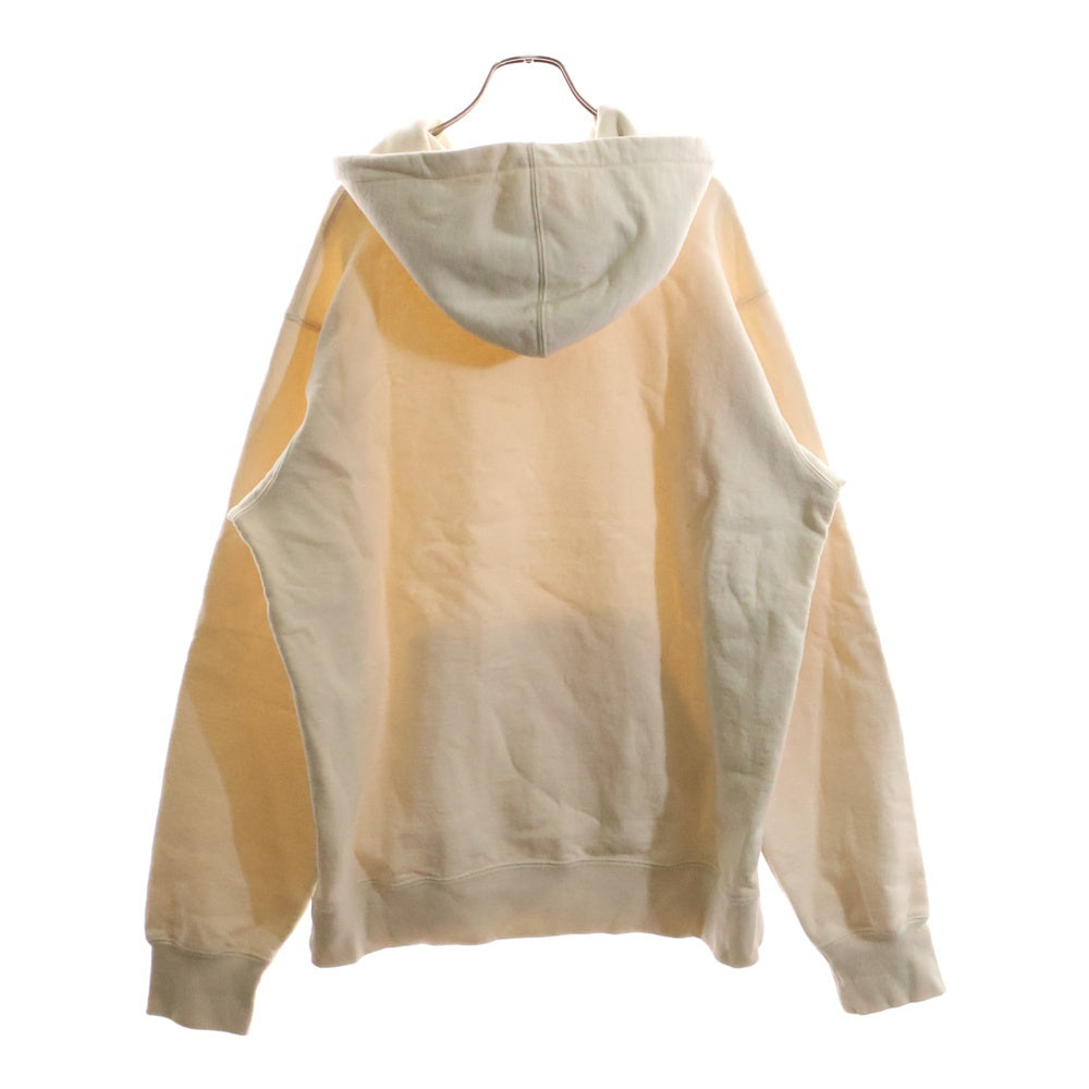 SUPREME(シュプリーム) 19SS Tag Logo Hooded Sweatshirt タグロゴフーデッドスウェットシャツ プルオーバーパーカー ロゴ刺繍 アイボリー