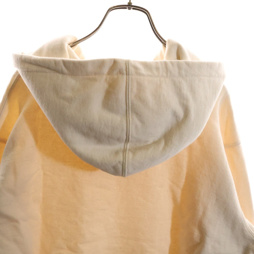 SUPREME(シュプリーム) 19SS Tag Logo Hooded Sweatshirt タグロゴフーデッドスウェットシャツ プルオーバーパーカー ロゴ刺繍 アイボリー