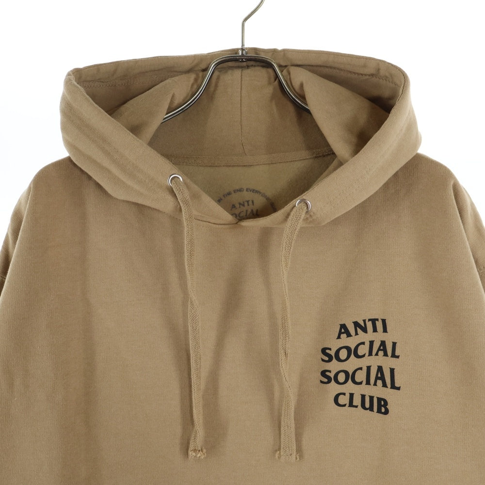 ANTI SOCIAL SOCIAL CLUB(アンチソーシャルソーシャルクラブ) Sand Hoodie ロゴプリント コットンプルオーバーパーカー ベージュ SS4500P