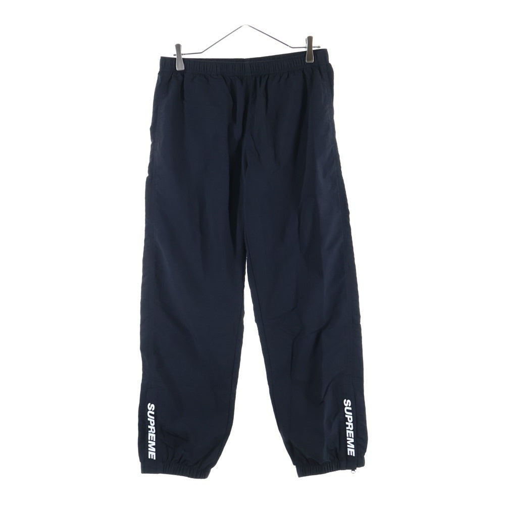 SUPREME(シュプリーム) 21SS Warm Up Pant ロゴプリント ナイロン ウォームアップパンツ ブラック