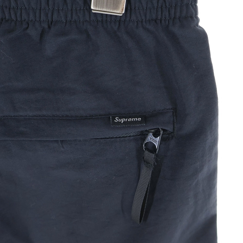 SUPREME(シュプリーム) 21SS Warm Up Pant ロゴプリント ナイロン ウォームアップパンツ ブラック