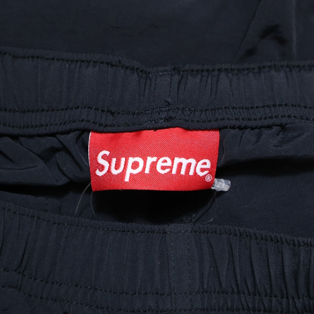 SUPREME(シュプリーム) 21SS Warm Up Pant ロゴプリント ナイロン ウォームアップパンツ ブラック