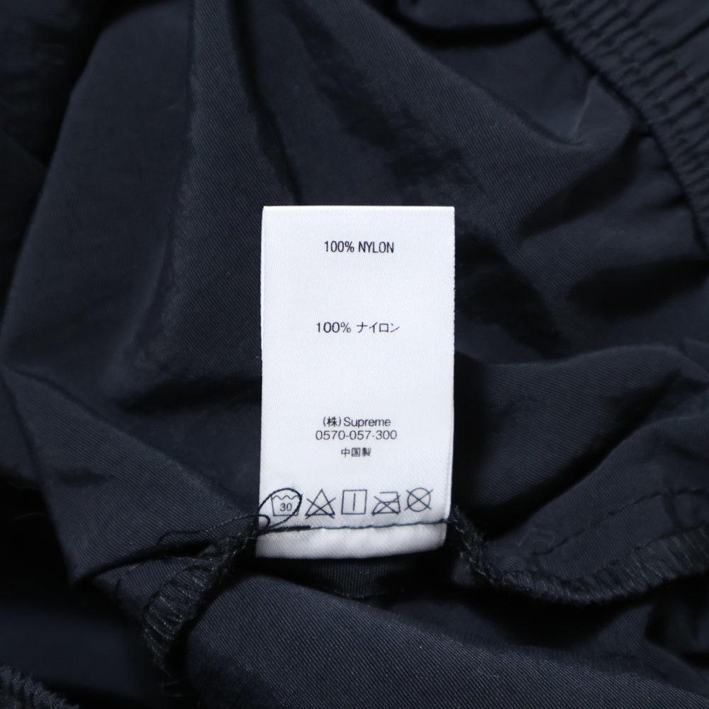 SUPREME(シュプリーム) 21SS Warm Up Pant ロゴプリント ナイロン ウォームアップパンツ ブラック